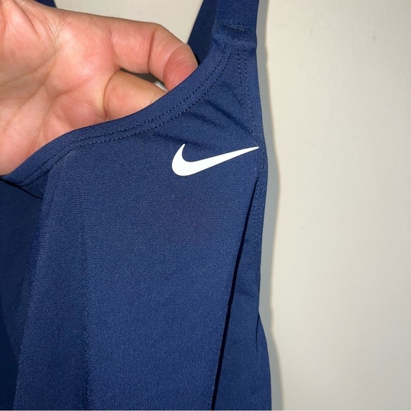 Nike HydraStrong Racerback One-Piece Swimsuit  in Midnight Navy Size 12 - Picture 7 of 11